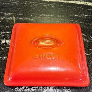 Le Creuset Fiery Orange Square Lid